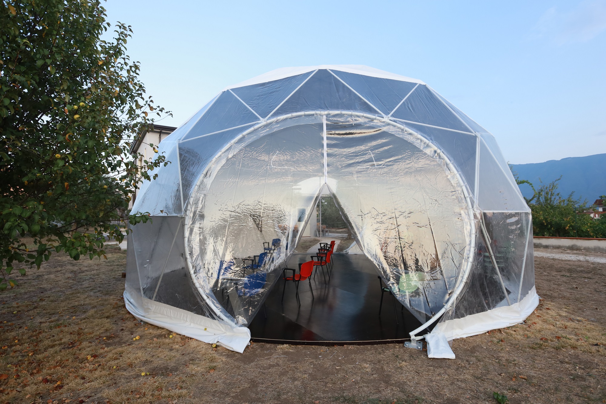 Cupola geodetica scuola due esperienze Amarantoidea Srls