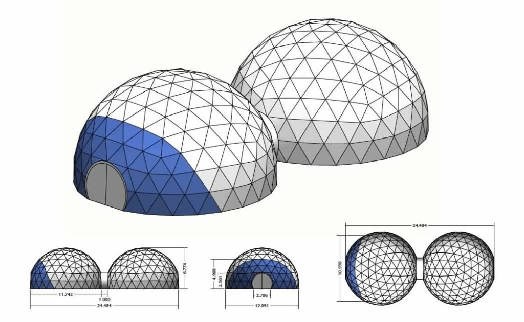 Cupola geodetica per lo sport: le tipologie - Amarantoidea Srls