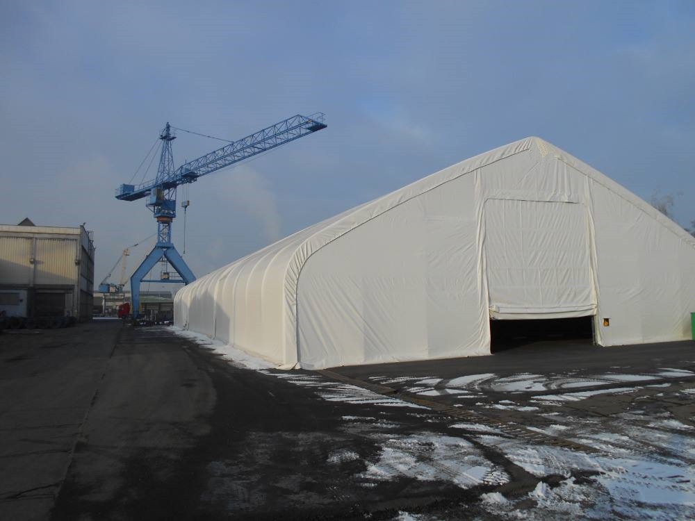 Tunnel da 12,2m lunghezza 18,3m Altezza 6,4m Altezza laterale 3m