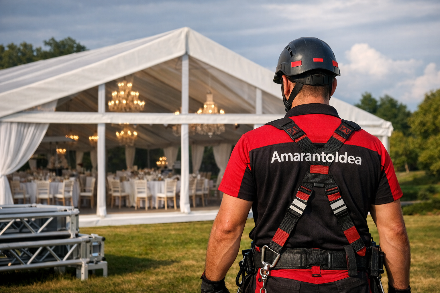 Tendostruttura AmarantoIdea con operatore