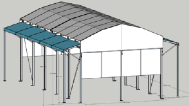 copertura campo padel alluminio apribile elettrica